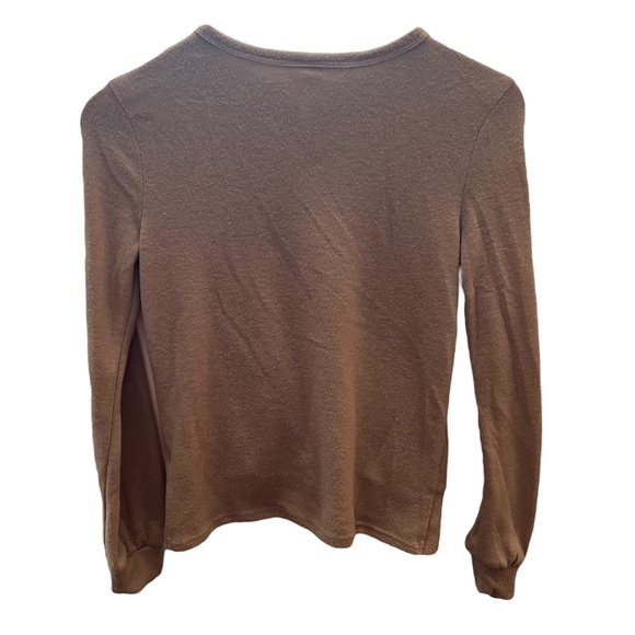 Belle Du Jour Junior’s Twist Front Long Sleeve Sweater - Picture 7 of 11